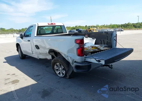 2020 Chevrolet Silverado 1500 2Wd Long Bed Wt из США, поврежденный, VIN 3GCNWAEF0LG390055